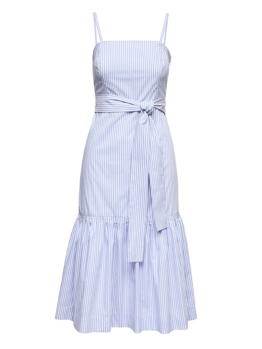 NWOT Banana Republic Stripe Super-stretch Midi Dress Removable Straps Size 4